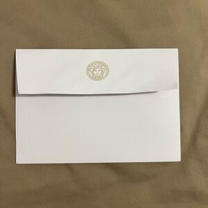 VERSACE Envelope, Large, White